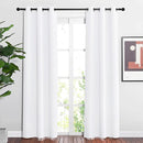 NICETOWN White Curtains 84 inch Length 2 Panels Set for Living Room - Thermal Insulated Window Treatment Grommet 50% Room Darkening for Bedroom, W37 x L84 by TinyTreasures Baby Boutique