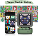 Divoom Ditoo Programmable Pixel Art LED-Bluetooth-Speaker Showing-Clock Emoji DIY Design for Home Wedding Party Decoration with Wireless App Control (Green) by TinyTreasures Baby Boutique