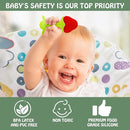 Baby Teething Toys for 0-6 6-12 Months (5 Pack) - Tinabless Food Grade Silicone Teething Mitten&Teething Relief Toys Set, BPA-Free, Freezer Safe for Infants and Toddlers, Silicone Baby Teethers(Green) by TinyTreasures Baby Boutique
