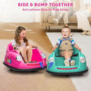 12V Bumper Car for Toddlers, Electric Toy Ride on Battery Car with Kids W/Parent Remote Control, 2-Speed, 360 Degree Spin, Music & LED Lights for Kids, Pink by TinyTreasures Baby Boutique