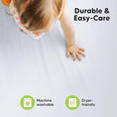 KeaBabies 2-Pack Organic Crib Sheets for Boys, Girls - 52x28 Fitted Crib Mattress Sheet Neutral, Breathable Jersey Cotton Cover for Baby Bed, Toddler Mattress, Soft & Cute Prints (Cove) by TinyTreasures Baby Boutique