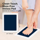 4-Pack Inkless Baby Hand and Footprint Kit - Mess Free Ink Pad for Newborn Keepsake, Dog Nose & Paw Print Kit, Clean Touch Ink Pad for Baby Hand & Footprints, Ideal New Mom Gifts (Navy, L) by TinyTreasures Baby Boutique