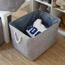 TheWarmHome Storage Baskets for Organizing, Sturdy Fabric Storage Basket , Foldable Storage Baskets for Shelves Closet Nursery Toy (Grey 3 Pack 20.5×15.7×13.8inch) by TinyTreasures Baby Boutique