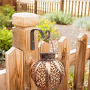 2Pcs 5in Decorative Outdoor Iron Wall Hooks for Hanging Lantern Jar Sconce Solar Light Small Planter Bird House, Black by GreenHaven Gardens