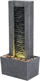 Teamson Home Demeter 29 inch Outdoor Water Fountain with LED Lights by GreenHaven Gardens