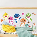 RoomMates RMK4303SCS Baby Shark Peel and Stick Wall Decals by TinyTreasures Baby Boutique