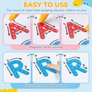 JoyCat Magnetic Letter Tracing Board, 2-in-1 Double-Sided ABC Magnets for Kids Ages 3-5, Uppercase & Lowercase Letter Writing Practice - Preschool Learning Toys, Road Trip Car Activities for Toddlers by TinyTreasures Baby Boutique