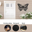 Custom Butterfly Metal Sign,Personalized Butterfly House Number Signs,Personalized Gardener Name Sign,Garden Patio Wall Decor (Style-1) by GreenHaven Gardens
