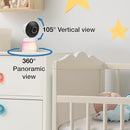 VTech 2-Cameras Smart WiFi Baby Monitor with 1080p FHD Video, Free App with Motion Video, Sound/Motion Detection and Notifications, 7" IPS Display with Split-Screen, Pan-Tilt-Zoom: Smart HQ Max Twin by TinyTreasures Baby Boutique