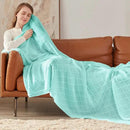 inhand Knitted Throw Blanket for Couch and Bed, Soft Living Room Home Decor Knitted Blanket with Tassel, Outdoor Lightweight Breathable Summer Blanket, Farmhouse Warm Woven Decorative, 50"x60" by CozyNest Decor