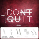 Don't Quit Neon Sign for Wall Decor, DO IT Neon Lights Party Decorations, USB Powered Switch LED Neon Lights Adjustable for Office, Gym, Man Cave, Gamer Room Decor by CozyNest Decor