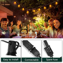 25FT LED Halloween Outdoor String Lights with 26 C9 Candle Shape Shatterproof Plastic Bulbs,2700K Waterproof Connectable Orange LED String Lights for Home Garden Halloween Christmas Fall Decor by GreenHaven Gardens