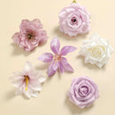 Artificial Flowers Combo for DIY Centerpieces Arrangements Wedding Bouquets Centerpieces Arrangements Party Baby Shower Home Decorations(Gradient Purple) by GreenHaven Gardens