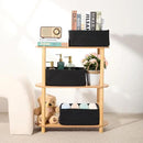 Small Storage Baskets for Organizing | Closet Organizer Bins | Shelf Toy Basket | Woven Rope Baskets | Cube Decorative Box | Shallow Basket | 13x8.5x5.1” | 3 Packs Black by CozyNest Decor