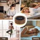 White Noise Sound Machine Alarm Clock 7 Color Night Light Sound Machine for Adult/Baby 20 Soothing Sound 31 Level Volume 6 Level Screen Brightness 5 Timer Set Memory Function Touch Control Wood Grain by CozyNest Decor
