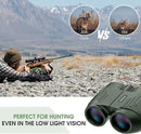 20X25 Compact Binoculars for Adults and Kids,Large Eyepiece Waterproof Binocular，Easy Focus Small Binoculars for Bird Watching,Hiking and Concert, Green by TinyTreasures Baby Boutique