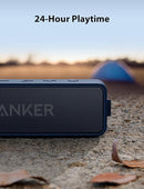 Anker Soundcore 2, 12W Dual-Driver, Portable Bluetooth Speakers for Daily Use, and Wireless, 24-Hour Playtime, IPX7 Water Resistant, Built in Mic, 66 ft Bluetooth Range- Navy Blue by TinyTreasures Baby Boutique