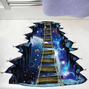 Quanhaigou Blue Galaxy Bridge Wall Sticker,3D Outer Space Decorations Decal for Home Decor Kids Bedroom Large by CozyNest Decor
