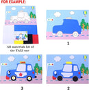 Lovyan 3D EVA Foam Stickers for Toddlers 12PCS Sticky Foam DIY Craft Preschool Art Class Drawing Sticker Puzzle Art Kit for Kids Boys Girls (Vehicles) by TinyTreasures Baby Boutique
