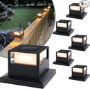 Viewsun 6 Pack Solar Post Cap Lights, Outdoor Fence Solar Powered Post Cap Lights with SMD LEDs Waterproof Light Decorative for Fence Deck or Patio Decor, Fits 4x4, 5x5 or 6x6 Wooden Posts by GreenHaven Gardens