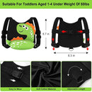 Accmor Toddler Harness Leash, Cute Dinosaur Kids Harness Child Leash with Anti Lost Wrist Link for Outdoor Travel, Adorable Baby Walking Harness Wristband Assistant Strap for 1-3 Years Old Boys Girls by TinyTreasures Baby Boutique