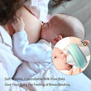 Natural Glass Baby Bottle for Breastfeeding Babies, 8oz Anti-Colic Baby Bottle with Natural Response Nipple(M), Clear, Wide Neck, 2 Pack, 3 Months+ by TinyTreasures Baby Boutique