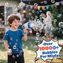 EagleStone Bubble Guns for Kids 4-8, 2 Pack Light-Up Automatic Bubble Gun Blasters with 4 Solution, Bubble Machine for Toddlers, Outdoor Summer Toy, Easter Gifts, Birthday Wedding Party Favors by TinyTreasures Baby Boutique