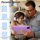 Kids Tablet, 10.1 Inch Tablet for Kids, Android 14, 64GB, Octa-Core CPU, WiFi, Big Battery, Kids Conten, Parental Control, HD Display Children Age 3-12, Bluetooth, Purple Case by TinyTreasures Baby Boutique