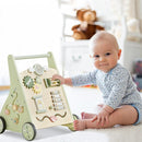Beright Wooden Baby Walker Push and Pull Learning Activity Walker Kids’ Activity Toy Multiple Activities Center Develops Motor Skills & Stimulates Creativity(Green) by TinyTreasures Baby Boutique