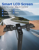 Electric Scooter, 500W Powerful Motor, 19-31 Miles Range, 10" Tires, 22Mph Max Speed, Commuting Electric Scooter with Cruise Control, Foldable E-Scooter with Dual Braking System for Adults and Teens by TinyTreasures Baby Boutique