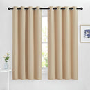 NICETOWN Blackout Curtain Panels for Living Room - Window Treatment Thermal Insulated Solid Grommet Vertical Drapes Window Treatments for Bedroom (Biscotti Beige, Set of 2, 46 by 63 Inch) by TinyTreasures Baby Boutique