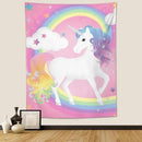 yowecso Unicorn Tapestry Rainbow Wall Hanging for Bedroom, Pink Unicorn Tapestries Aesthetic Wall Decor for Home, Dorm, Living Room - 60"x90" by CozyNest Decor