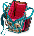 Wrangler Aztec Backpack Multifunction Baby Travel Bag with Changing Pad, Stroller Straps and Pacifier Case WG2204-91103TQ by TinyTreasures Baby Boutique