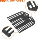 Cast Iron Cooking Grates for Weber Traveler Portable 9010001 9020001 9030001 9013001 Grills, Grill Grate Replacement Parts for Weber Traveler Portable Gas Grill Stealth Edition, 2 Pack by GreenHaven Gardens