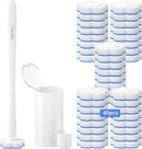 Disposable Toilet Bowl Brush with 40 Toilet Wand Refills, Toilet Bowl Cleaner Wands, Toilet Cleaning System Starter Kit by CozyNest Decor