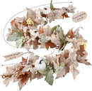 DearHouse Fall Maple Leaf Garland, 5.9Ft Hanging Vine Artificial Autumn Foliage for Thanksgiving, Home, Wedding, Fireplace, Party, Christmas Decor (White)