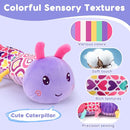 Baby Girl Toys 0-3-6 Months Musical Stuffed Animals Plush Caterpillar Toy with Crinkle Rattles Tummy Time Sensory Learning Toys for Infants 6-9-12 Months Newborn Girls Boys Essentials Shower Gifts 1 by TinyTreasures Baby Boutique