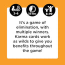 KARMA Card Games for Kids – Kids, Family Games Night, Multi-Player, Screen Free, Travel Games, Playing Cards, What Goes Around, Comes Around, Ages 8+ by TinyTreasures Baby Boutique