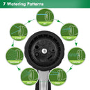 RESTMO Garden Hose Nozzle, Heavy Duty Metal Water Nozzle with 7 Adjustable Spray Patterns, High Pressure Hand Sprayer with Flow Control, for Watering Plants & Lawns, Washing Cars & Pets, Black by GreenHaven Gardens