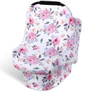 Rquite All-in-1 Car Seat Cover Baby, Carseat Covers for Girl Boy, Stretchy Soft Infant Car Seat Cover, Multi-use Baby Carrier Cover, Car Seat Canopy, Stroller Sun Shade, Nursing Breastfeeding Cover by TinyTreasures Baby Boutique