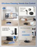 ECOVACS DEEBOT T30S PRO Robot Vacuum and Mop, 11000Pa, TruEdge Adaptive Edge Mopping, ZeroTangle Technology, AI Instant Re-mop, Self-Emptying & Refilling, AI Obstacle Avoidance by CozyNest Decor