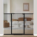 40.5" Extra Tall Baby Gate for Stairs, 60.3"-62.9" Extra Wide Pet Gates, Dog Gates Puppy Barrier Indoor, No Drill Tension Safety Gate Auto Close for Stairs Walk Thru Kid or Pet Black by TinyTreasures Baby Boutique