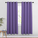 NICETOWN Room Darkening Curtains for Doorway 78" L Lilac Purple, Grommet Light Blocking Window Treatments Blackout Privacy Drapes for Living Room/Kids Room, 2 Panels, W52 x L78 by TinyTreasures Baby Boutique