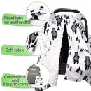 TANOFAR Carseat Covers Baby Boy & Girl, Peekaboo Opening Infant Car Seat Cover for Winter, Warm & Cozy, Bear by TinyTreasures Baby Boutique