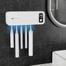 UV Toothbrush sanitiizer and Holder, Strong Saniti zer Air Drying, 200s and 400s Timed Toothbrush Case, 2200mAh Rechargeable Cordless Wall Mounted Home Toothbrush steril izer by CozyNest Decor