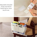 Bedside Caddy, Bed Organizer with 11 Pockets and Power Strip Holder,Versatile Bedside Storage Caddy for Home,Dorm,Bunk,Hospital,Crib Bed (2 Pack White) by CozyNest Decor