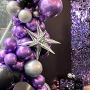 130pcs Metallic Purple Balloons Different Sizes 18" 12" 10" 5" Chrome Purple Latex Balloon Garland Arch Kit for Birthday Baby Shower Graduation Wedding Gender Reveal Party Decorations by CozyNest Decor