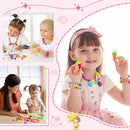 Arthopt Pop Beads, Jewelry Making Kit for 3 4 5 6 7 8 Years Old Girls, Arts and Crafts for Kids,Large Snap Beads DIY Necklace Bracelets Ring Set, Birthday Party Holiday Gift by TinyTreasures Baby Boutique