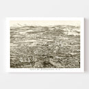 Vintage Map of Kingston, New York 1875