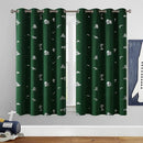 Vangao Kids Curtains Green Blackout Dinosaur Curtains for Boys Kids Nursery Girls Room Silver Dino Foil Print Thermal Insulated Drapes Grommet Top Window Treatments 63 Inches Length 2 Panels by TinyTreasures Baby Boutique